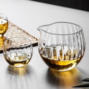 2.5 Fl Oz-10.8 Fl Oz Small Clear Glass Fair Cup and Tea Cup Set for Tea