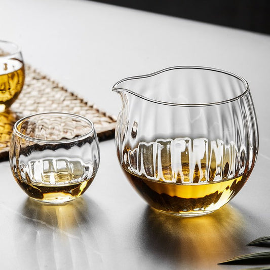 2.5 Fl Oz-10.8 Fl Oz Small Clear Glass Fair Cup and Tea Cup Set for Tea