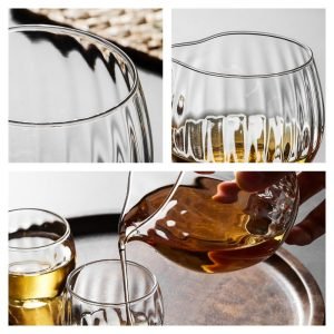 2.5 Fl Oz-10.8 Fl Oz Small Clear Glass Fair Cup and Tea Cup Set for Tea
