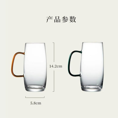 11.8 Fl Oz/350 ML Heat Resistant Tea Cup with Handle for Loose Tea