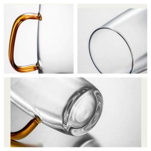 11.8 Fl Oz/350 ML Heat Resistant Tea Cup with Handle for Loose Tea