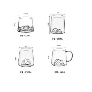 7.4 Fl Oz-12.5 Fl Oz Mount Fuji Japanese Coffee and Tea Mugs