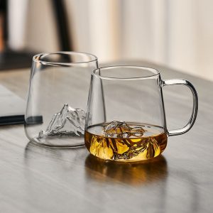 7.4 Fl Oz-12.5 Fl Oz Mount Fuji Japanese Coffee and Tea Mugs