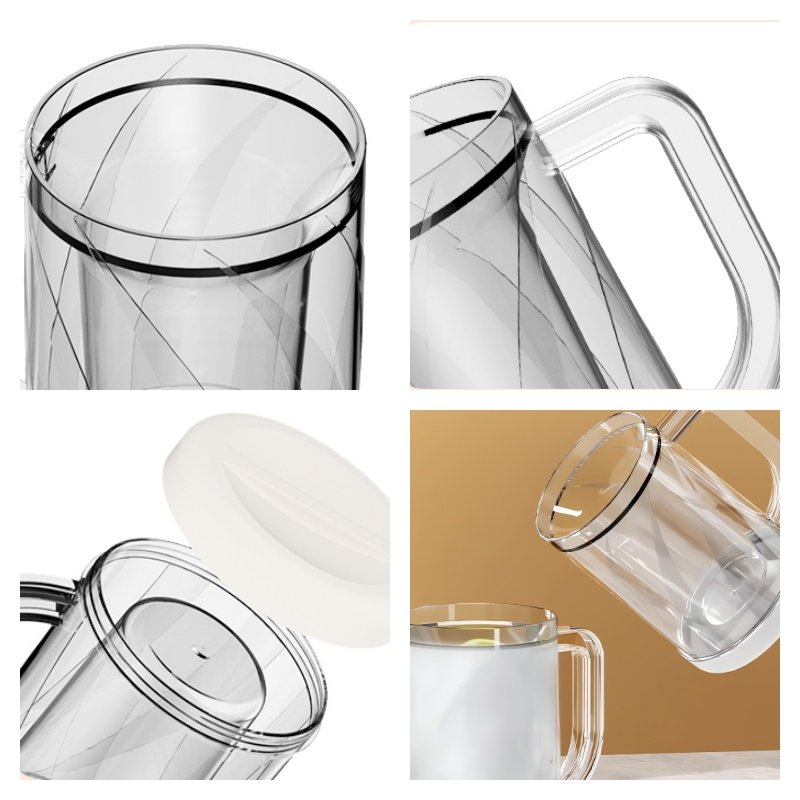 Transparent Double-Layer Ice Cup